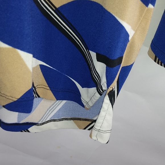 Alfred Dunner 1X Beaded Lapis Gold Top Plus - Picture 4 of 6